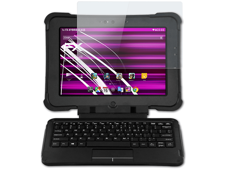 FX-Hybrid-Glass ATFOLIX L10 XBook Zebra Schutzglas(für (Android))