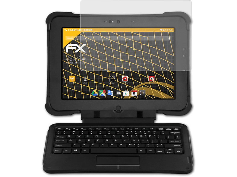 ATFOLIX 2x FX-Antireflex Zebra Displayschutz(für L10 (Android)) XBook