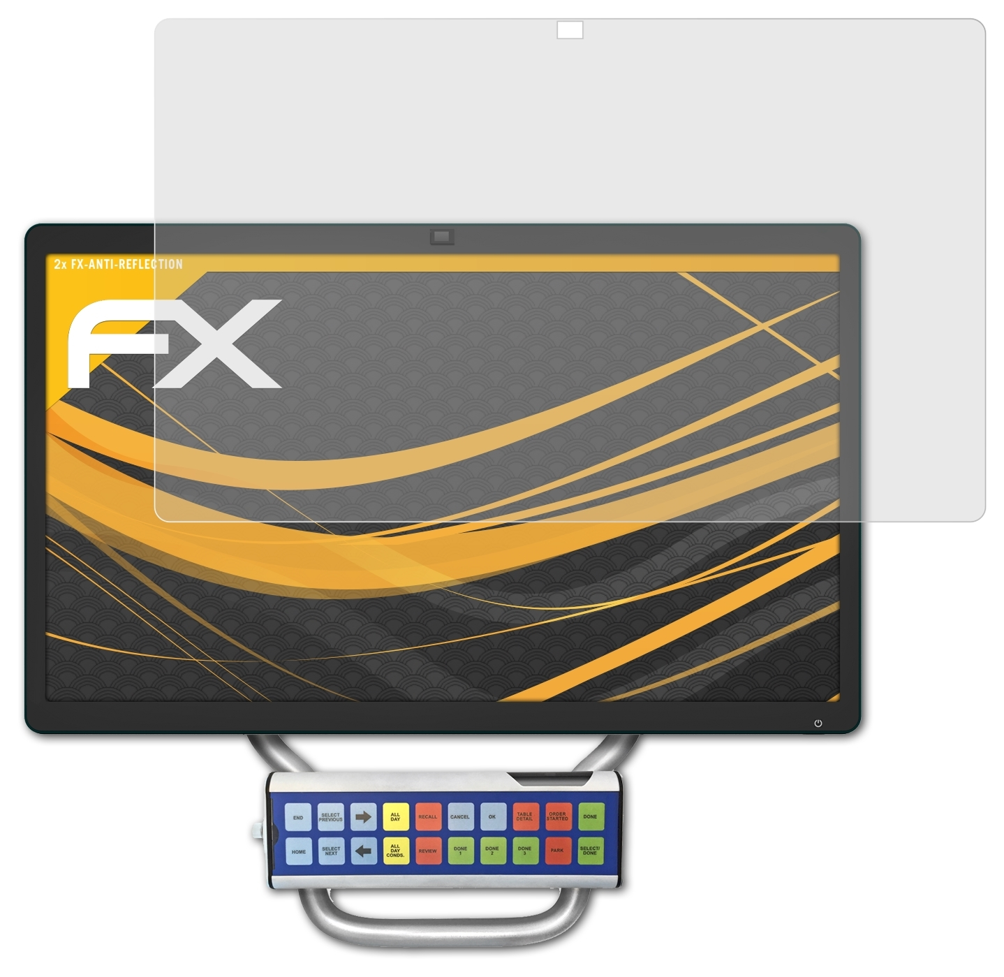 ATFOLIX 2x FX-Antireflex Displayschutz(für Micros 4 Series) Oracle Express Station