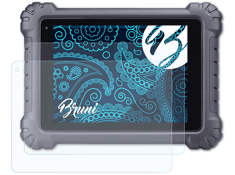 BRUNI 2x Basics-Clear Schutzfolie(für Autel MaxiSYS MS906CV)