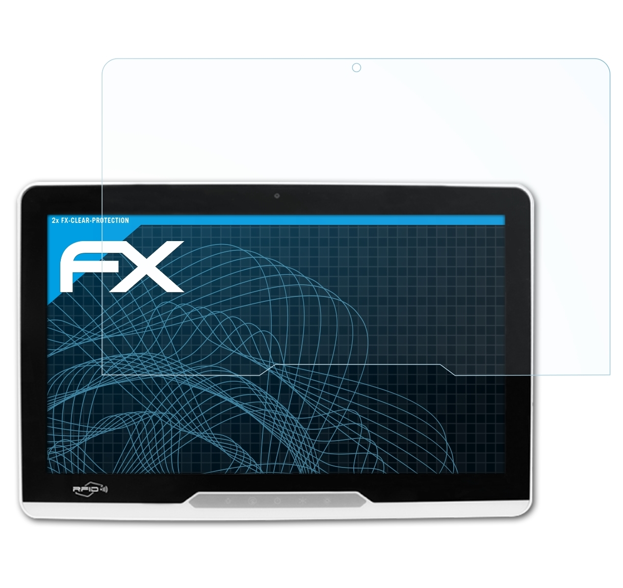 ATFOLIX 2x FX-Clear Displayschutz(für Onyx ACCEL-JS241 (24 Healthcare Inch))