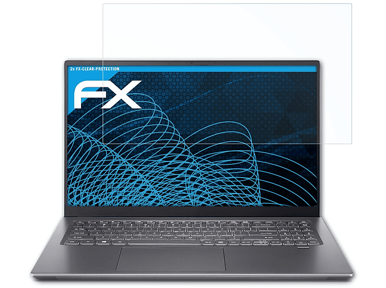 Swift X 2x Acer Displayschutz(für (SFX16-51G)) ATFOLIX FX-Clear