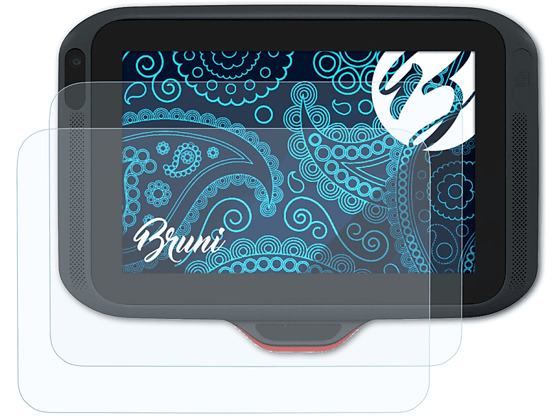 BRUNI 2x Basics-Clear Schutzfolie(für Zebra CC6000 (Landscape Format))