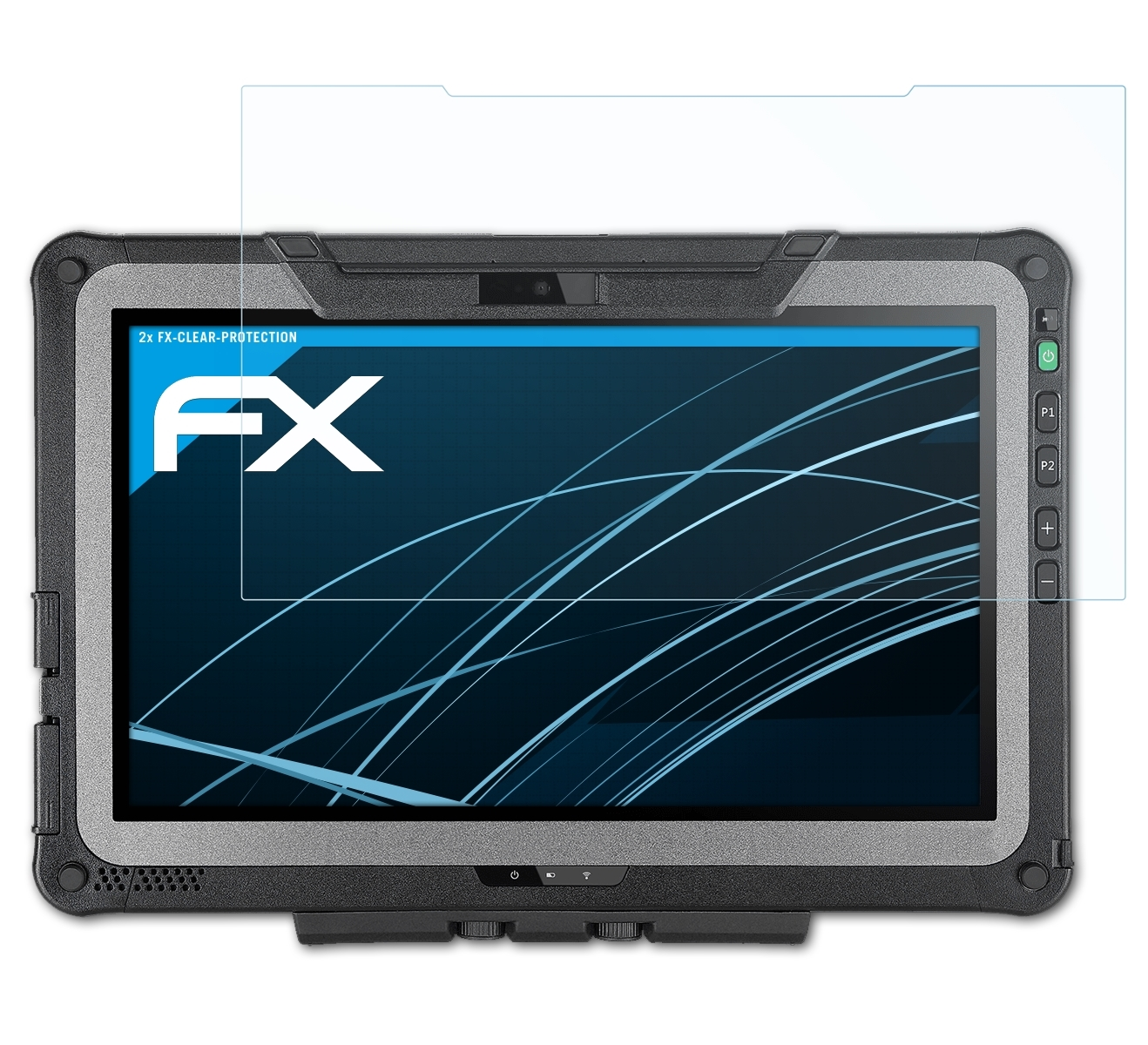 ATFOLIX 2x FX-Clear Displayschutz(für Getac (G6)) F110-EX