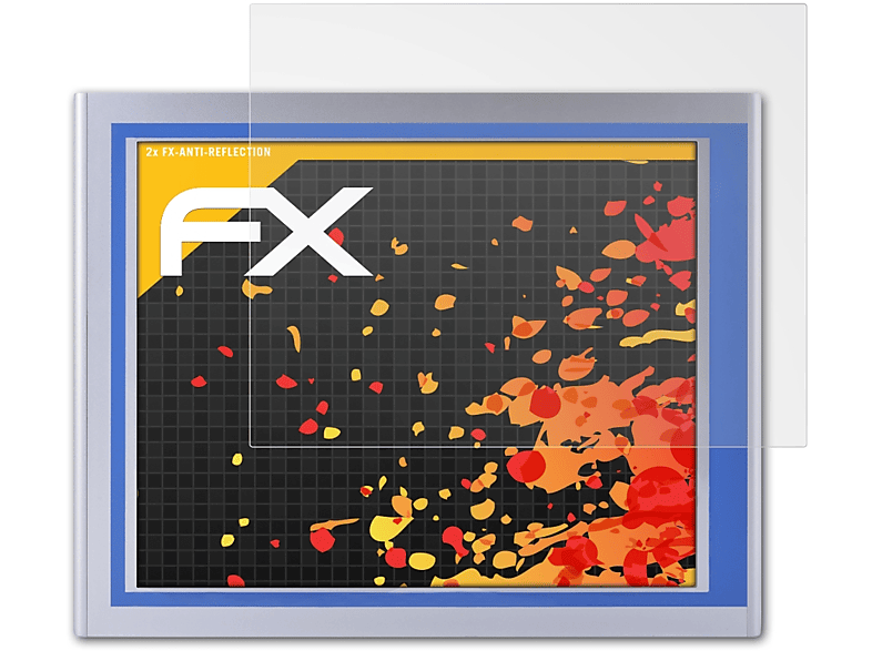 ATFOLIX 2x FX-Antireflex Displayschutz(für Nodka TPC6000-A194-T (19 Inch))