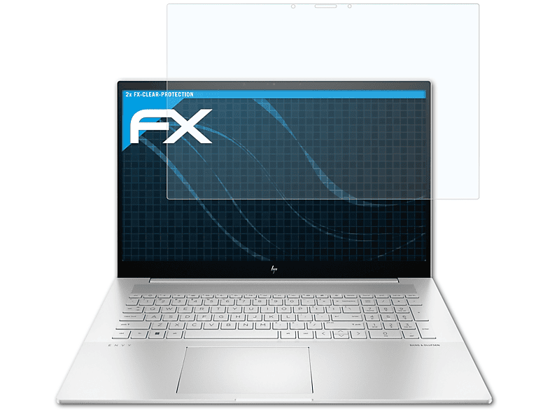 ATFOLIX 2x FX-Clear Displayschutz(für HP Envy 17-cr0775ng)
