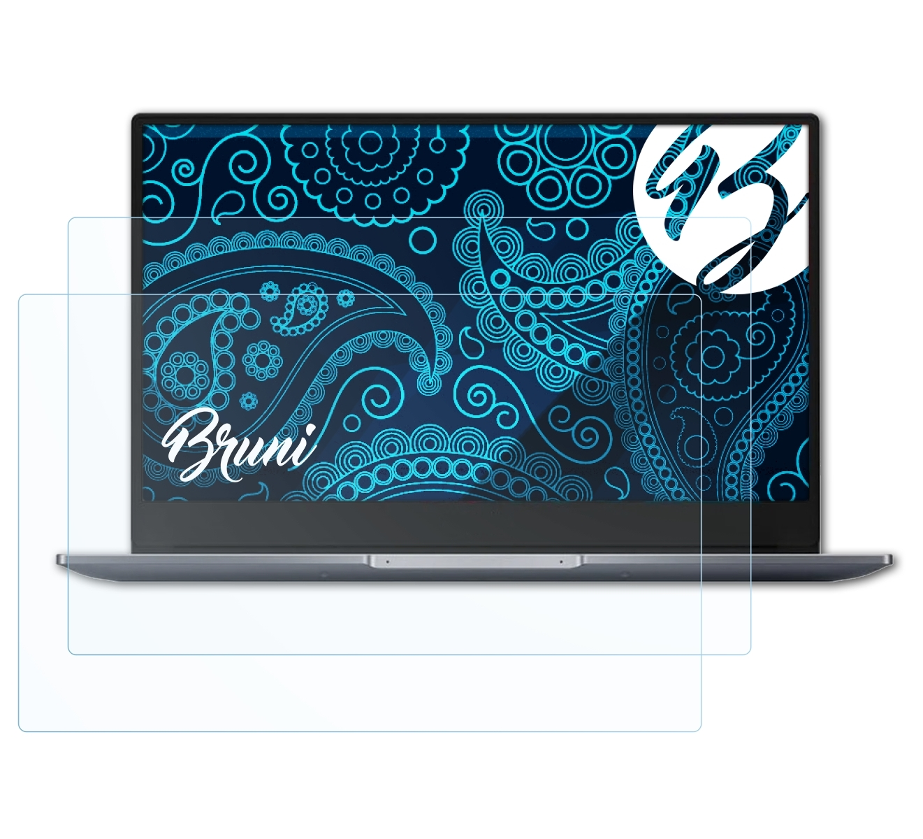 BRUNI 2x Basics-Clear X MagicBook Schutzfolie(für 14) Honor