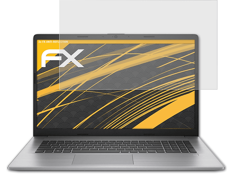 ATFOLIX 2x FX-Antireflex Displayschutz(für HP 470 G9)