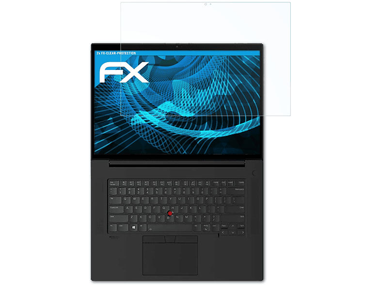 ATFOLIX 2x FX-Clear Displayschutz(für Lenovo ThinkPad P1 (Gen 4))