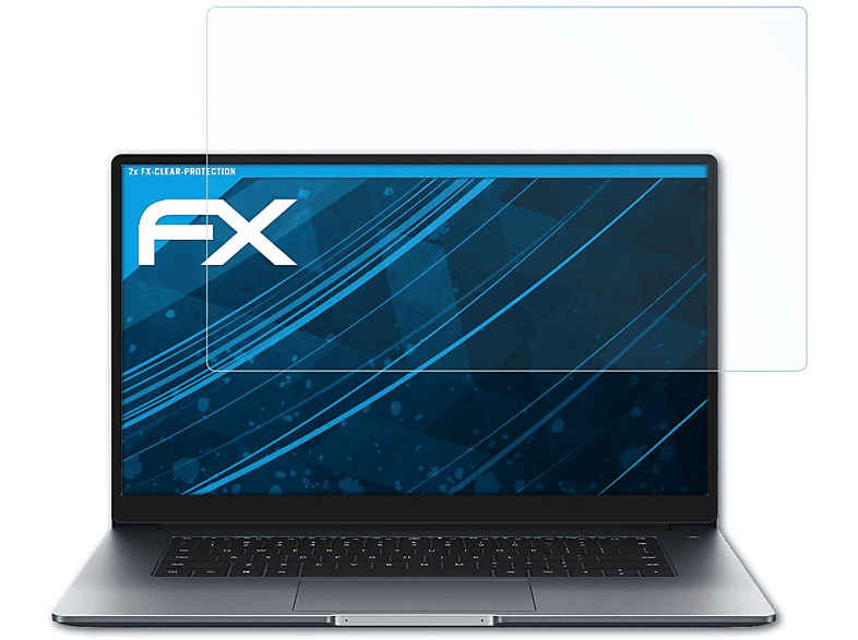 ATFOLIX 2x FX-Clear Displayschutz(für Honor MagicBook 15)
