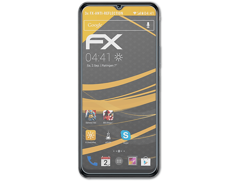 ATFOLIX 3x FX-Antireflex Displayschutz(für Y35 5G) Vivo