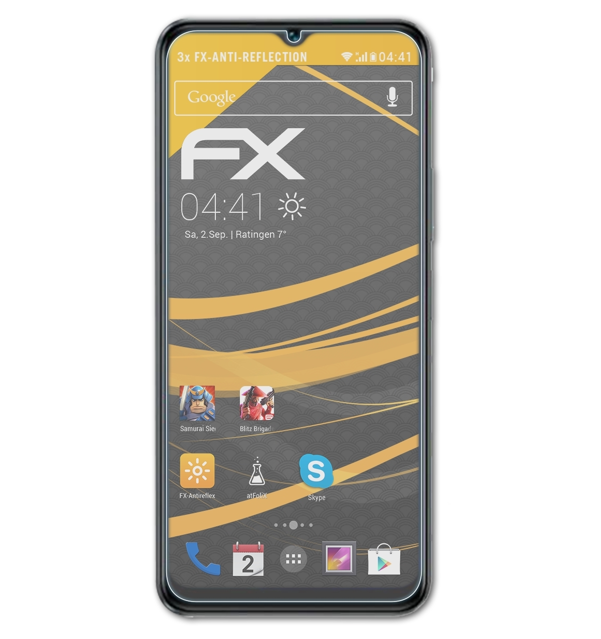 FX-Antireflex 3x Displayschutz(für Y35 ATFOLIX Vivo 5G)