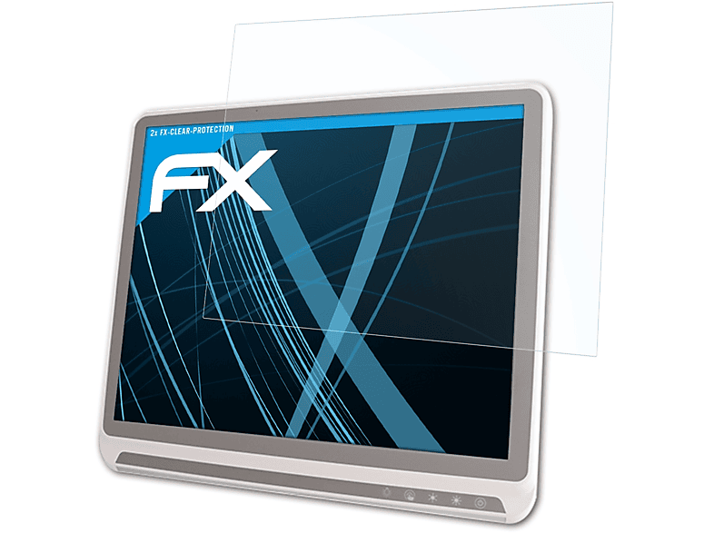 ATFOLIX 2x FX-Clear Displayschutz(für Onyx Healthcare Venus-193 (19 Inch))