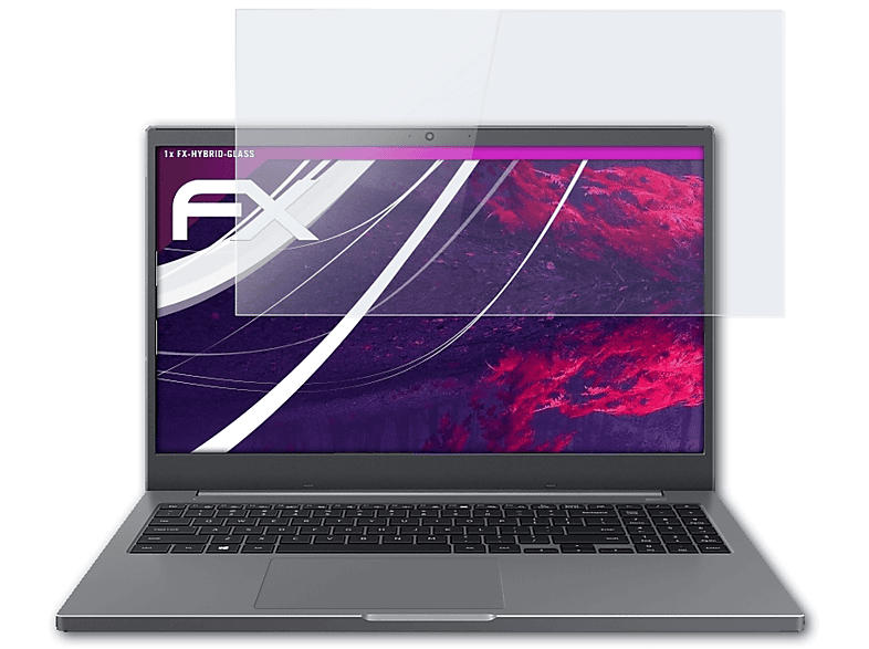 ATFOLIX FX-Hybrid-Glass Schutzglas(für Samsung Plus2) Notebook