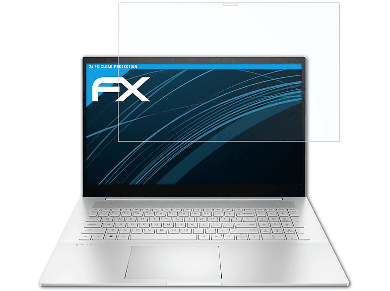 ATFOLIX 2x HP FX-Clear Envy Displayschutz(für 17-cr0774ng)
