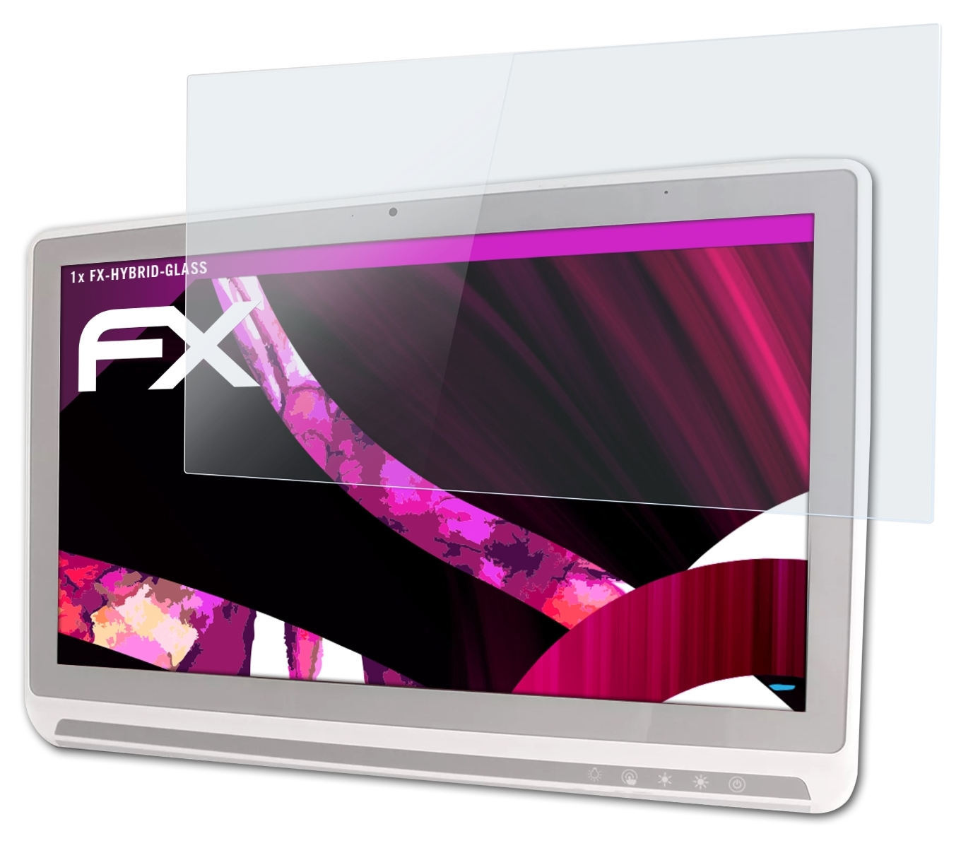 ATFOLIX FX-Hybrid-Glass Schutzglas(für Onyx Venus-223 (22 Healthcare Inch))