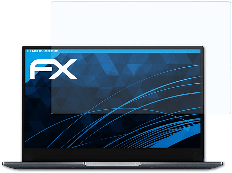 ATFOLIX 2x FX-Clear Displayschutz(für Honor MagicBook 14)