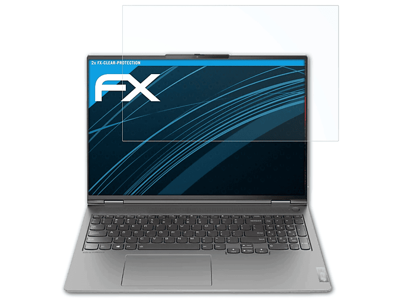 ATFOLIX 2x FX-Clear Displayschutz(für Lenovo ThinkBook 16p (Gen 2))