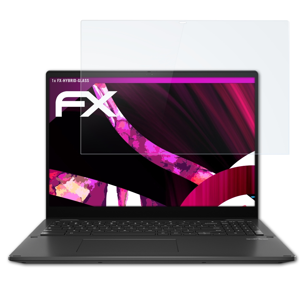ATFOLIX FX-Hybrid-Glass Asus CX5 (CX5601)) Chromebook Flip Schutzglas(für