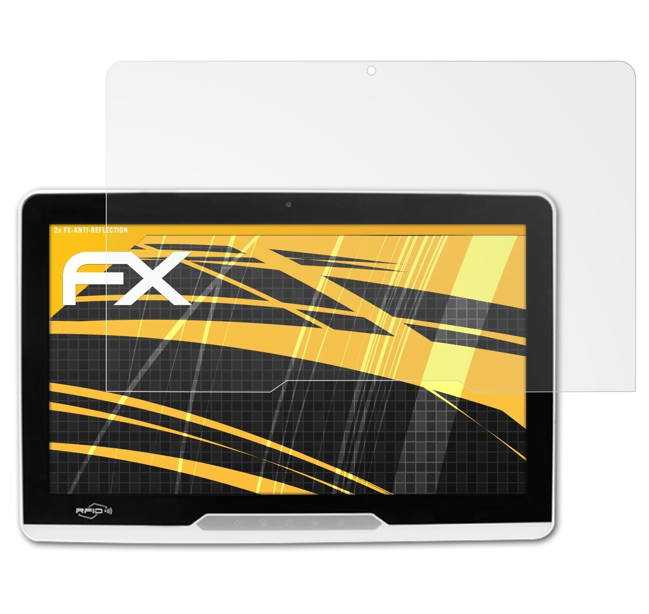 Inch)) 2x (24 Displayschutz(für Onyx FX-Antireflex ATFOLIX ACCEL-JS241 Healthcare
