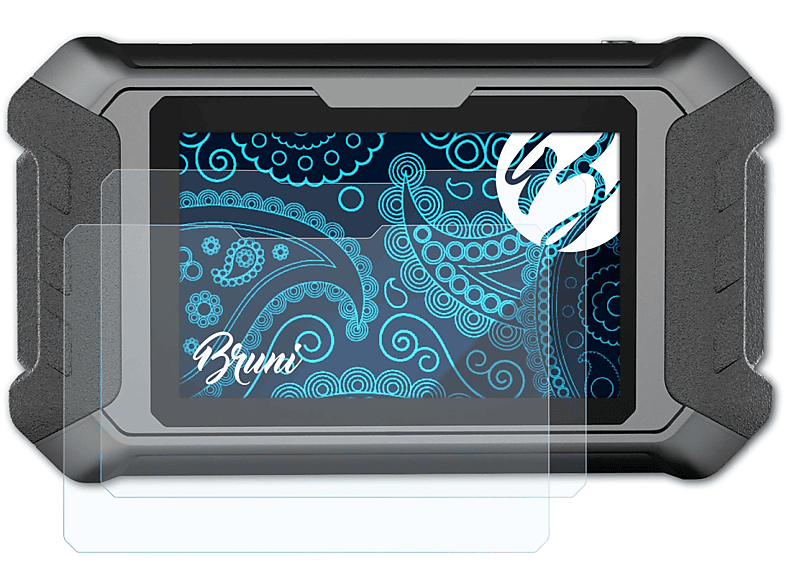 BRUNI 2x Basics-Clear Mini) OBDStar X300 Schutzfolie(für