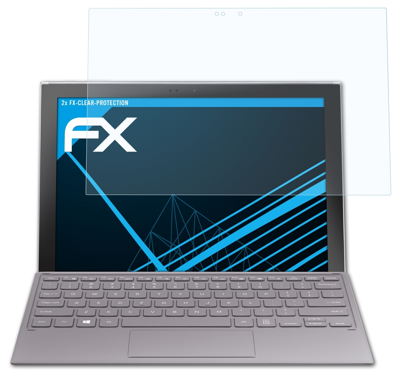 ATFOLIX 2x FX-Clear Displayschutz(für Samsung Book 2) Galaxy