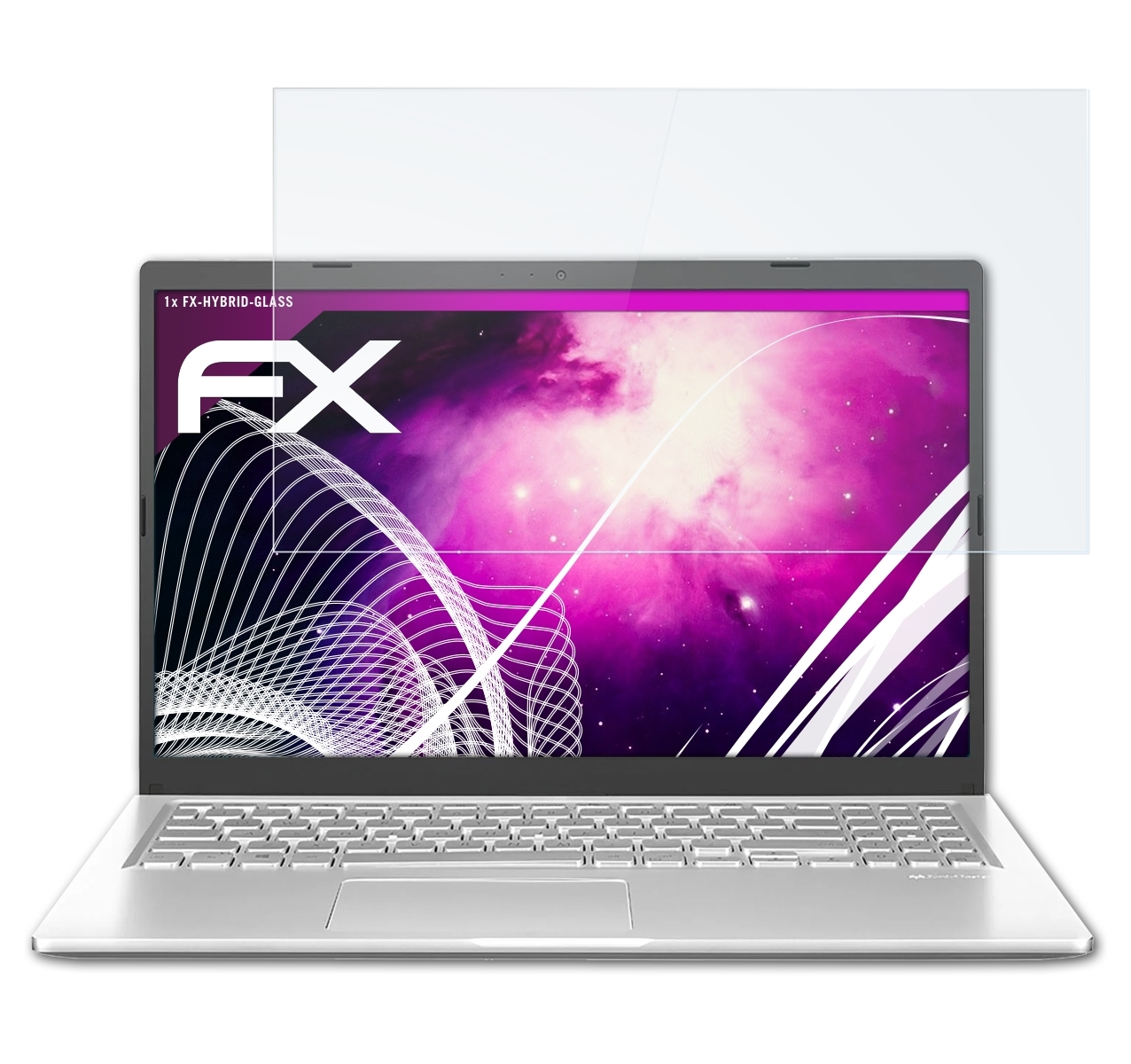 X515) FX-Hybrid-Glass Schutzglas(für ATFOLIX Asus