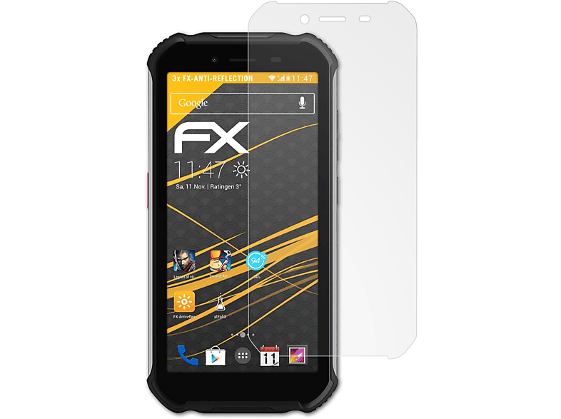 ATFOLIX 3x FX-Antireflex Displayschutz(für BLU Tank Xtreme)
