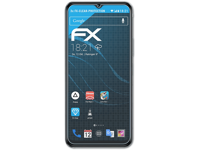 ATFOLIX 3x FX-Clear Displayschutz(für Y35 5G) Vivo