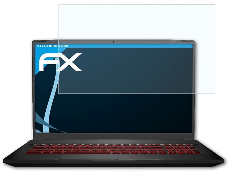 MSI 2x Thin) ATFOLIX GF75 Displayschutz(für FX-Clear