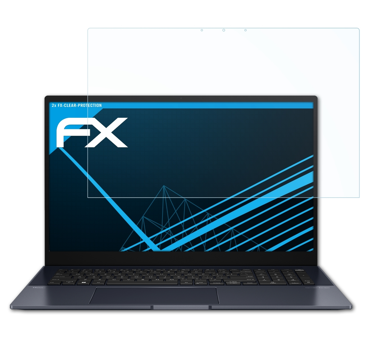 ATFOLIX 2x FX-Clear Displayschutz(für Pro Zenbook Asus 17)