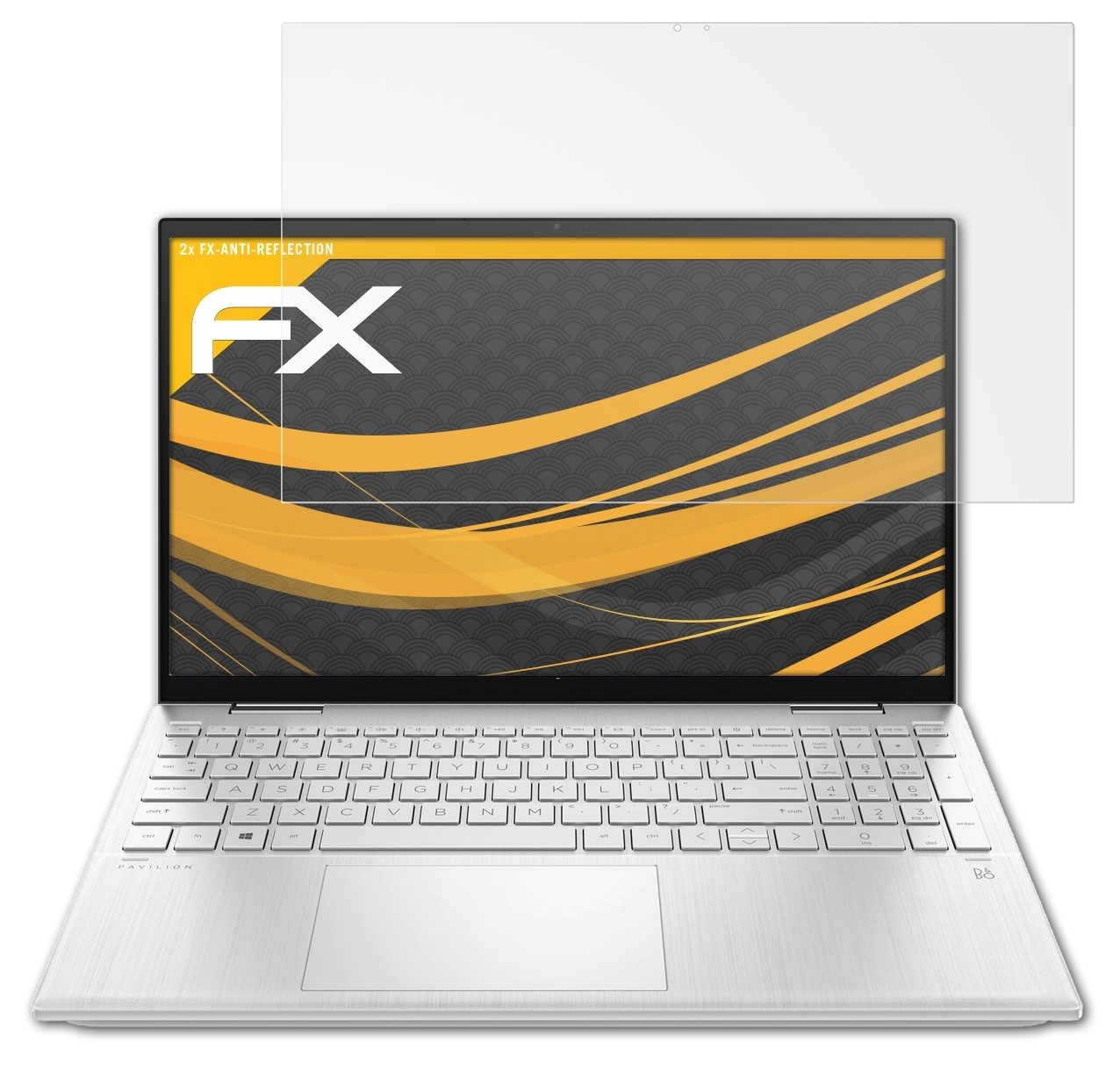 ATFOLIX 2x FX-Antireflex HP 15-er0735ng) Displayschutz(für x360 Pavilion