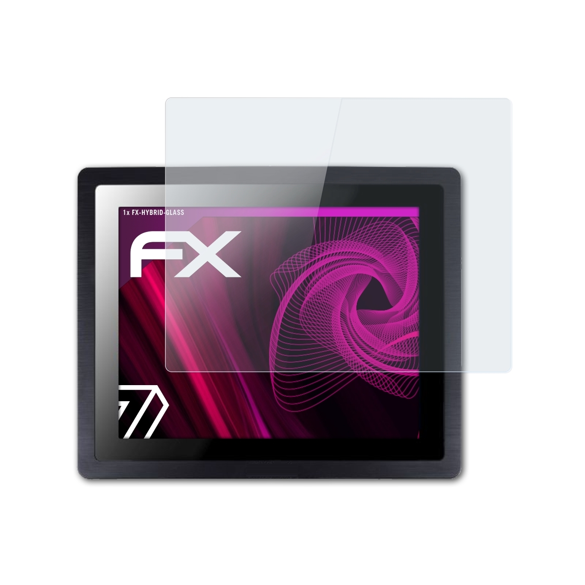 ATFOLIX FX-Hybrid-Glass Schutzglas(für Pokini Panel-PC 12 Inch)