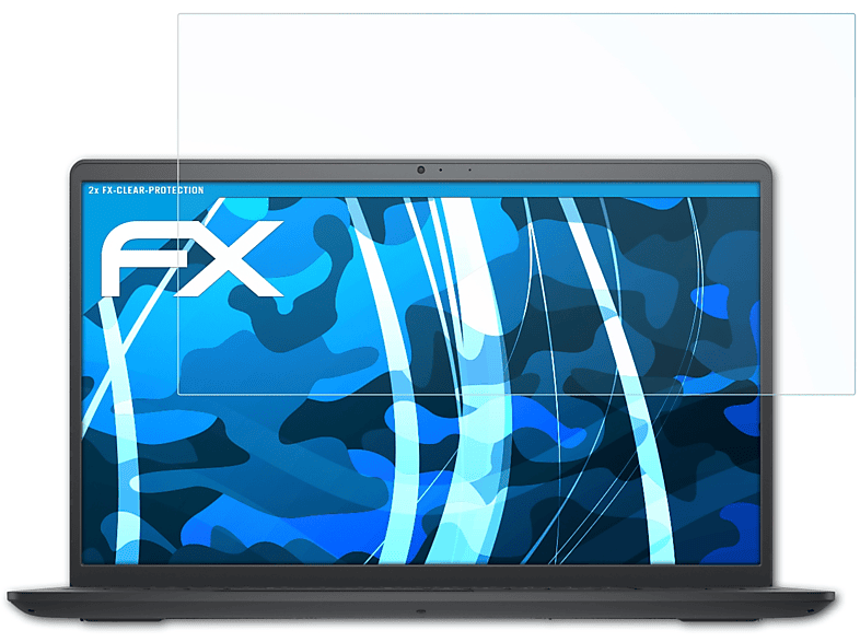 ATFOLIX 2x FX-Clear Displayschutz(für Dell 3000 (2022)) 15 Inspiron
