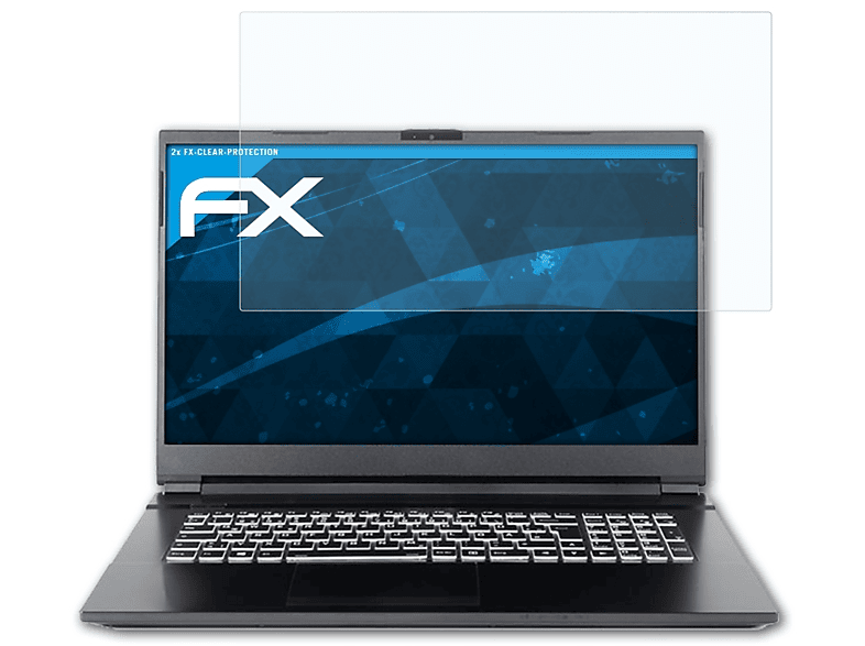 ATFOLIX 2x FX-Clear Displayschutz(für Wortmann 1777T) Mobile Terra
