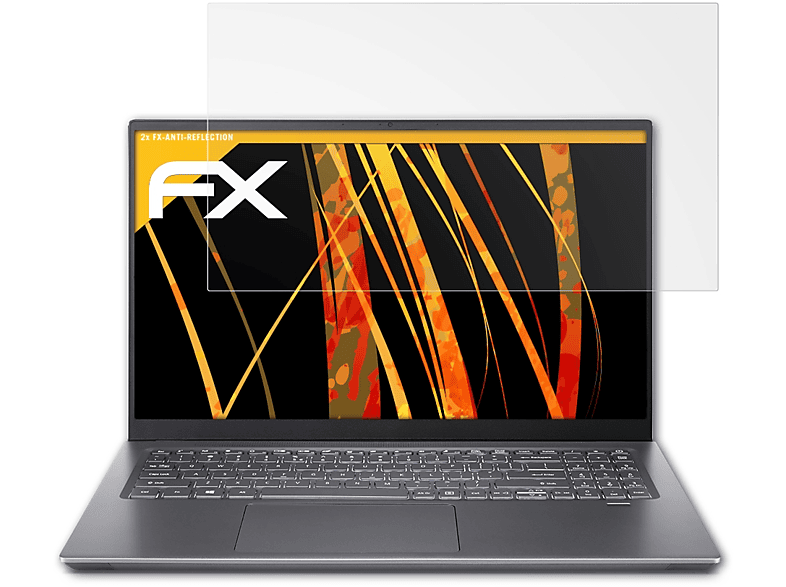 ATFOLIX 2x FX-Antireflex Acer X Swift (SFX16-51G)) Displayschutz(für