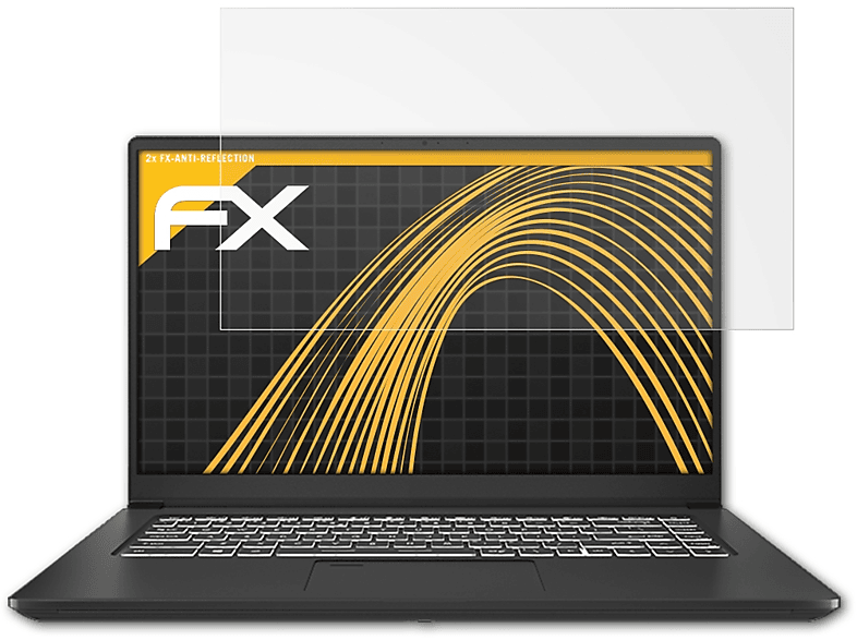 ATFOLIX 2x FX-Antireflex Displayschutz(für MSI Summit B15)