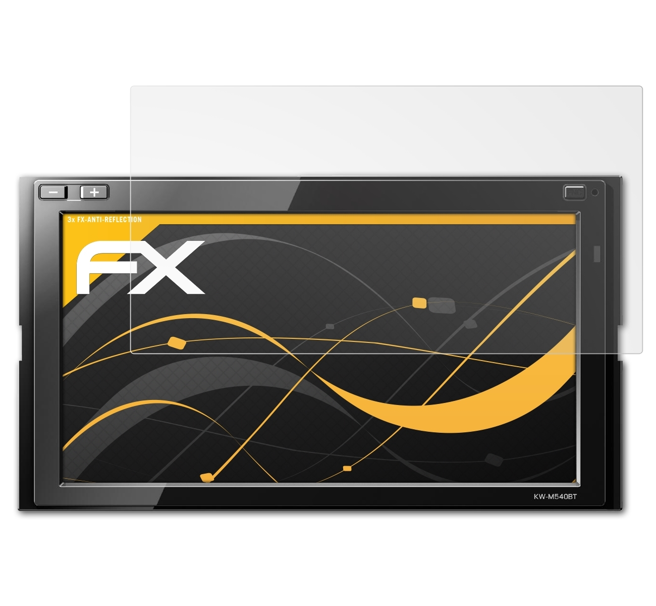 3x FX-Antireflex KW-M540BT) Displayschutz(für ATFOLIX JVC