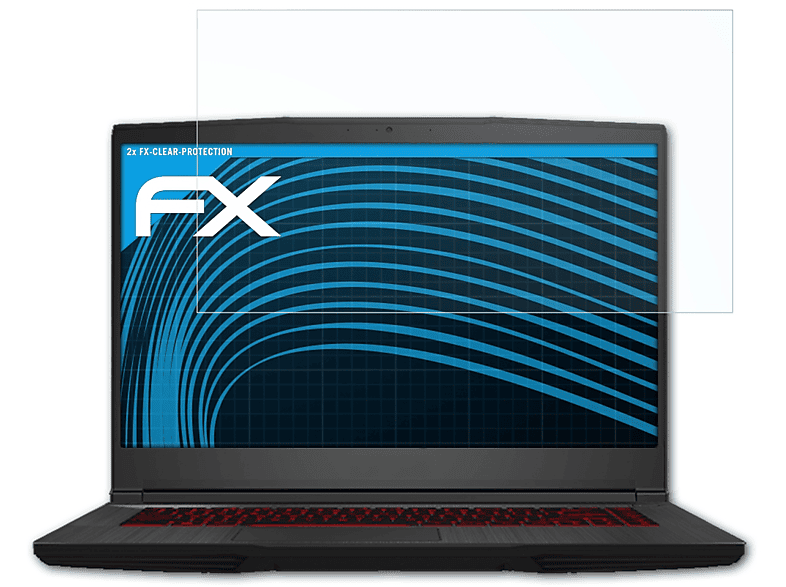 GF65 Thin) ATFOLIX FX-Clear Displayschutz(für MSI 2x