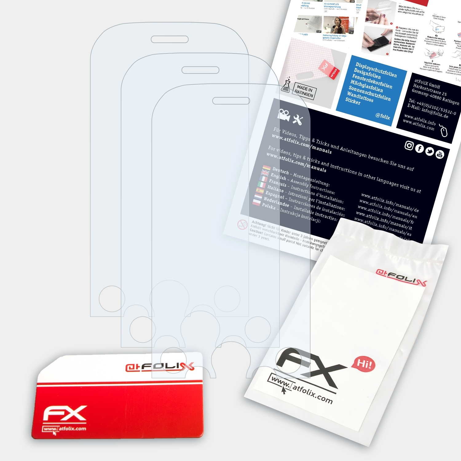 LG ATFOLIX FX-Clear Displayschutz(für KS360) 3x