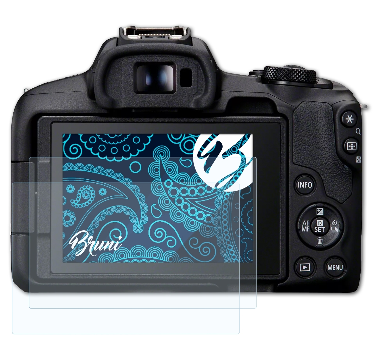 BRUNI 2x Basics-Clear Schutzfolie(für Canon R50) EOS