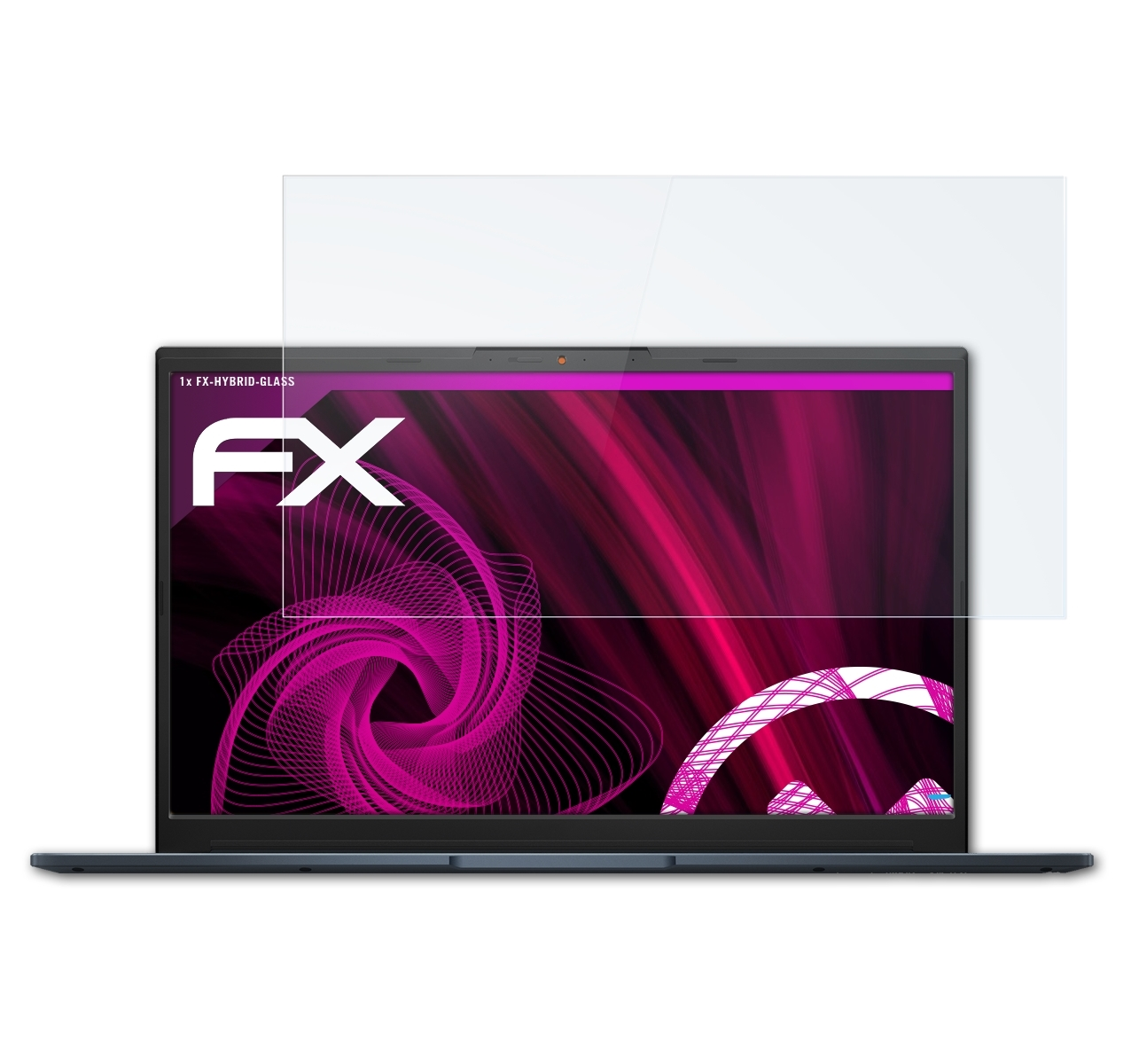 ATFOLIX FX-Hybrid-Glass Schutzglas(für Asus Pro (K6500)) 15 OLED Vivobook