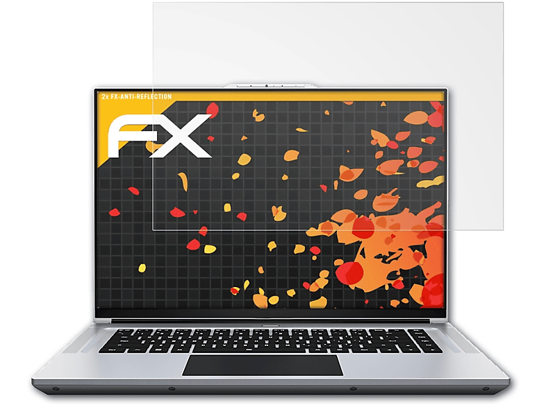 ATFOLIX 2x FX-Antireflex Displayschutz(für Gigabyte AERO 16)