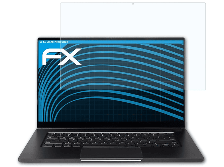 ATFOLIX 2x FX-Clear Displayschutz(für Wortmann Terra Mobile 1591)