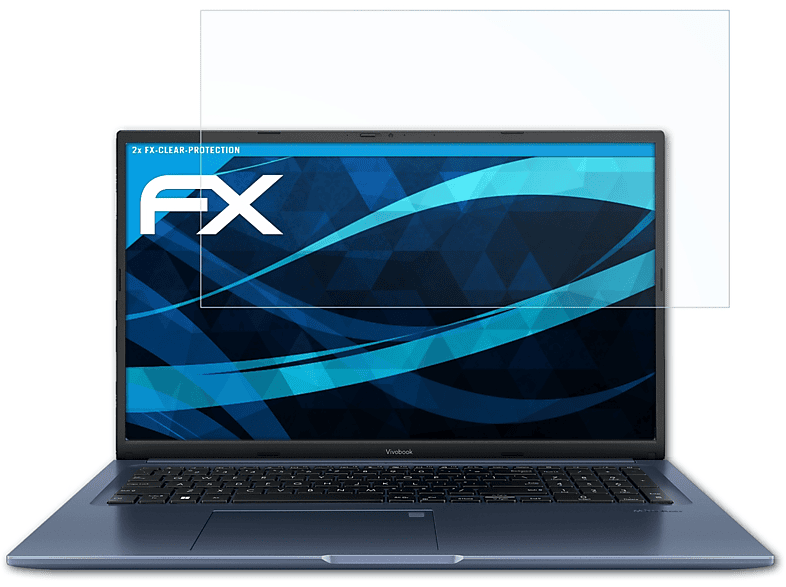 17X 2x (K1703)) VivoBook Asus FX-Clear ATFOLIX Displayschutz(für