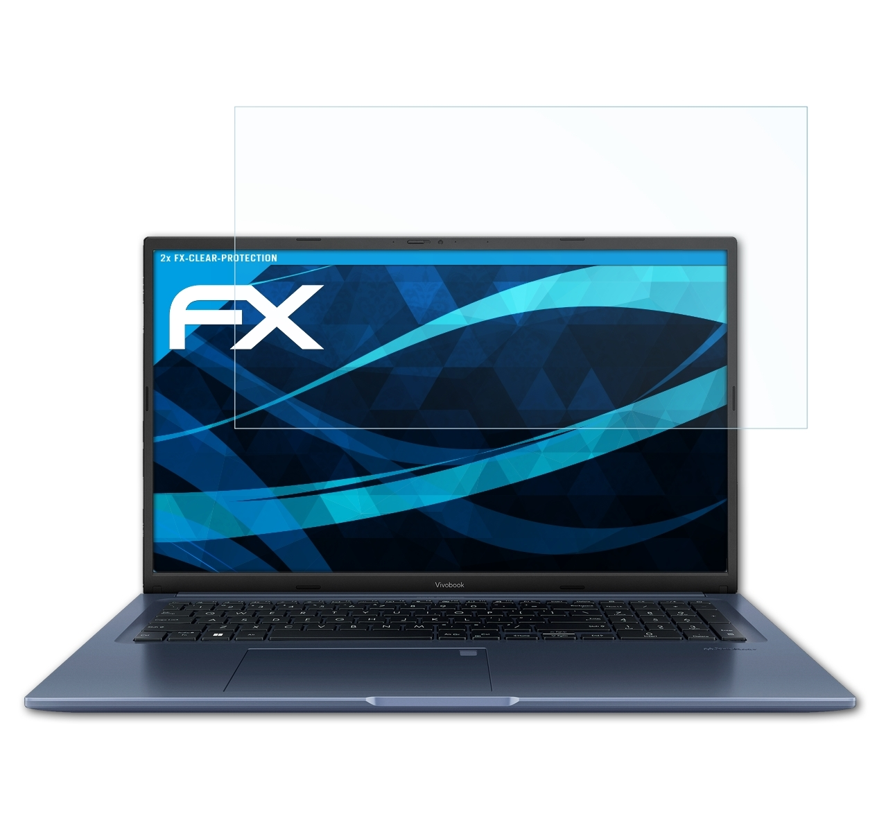 17X 2x (K1703)) VivoBook Asus FX-Clear ATFOLIX Displayschutz(für