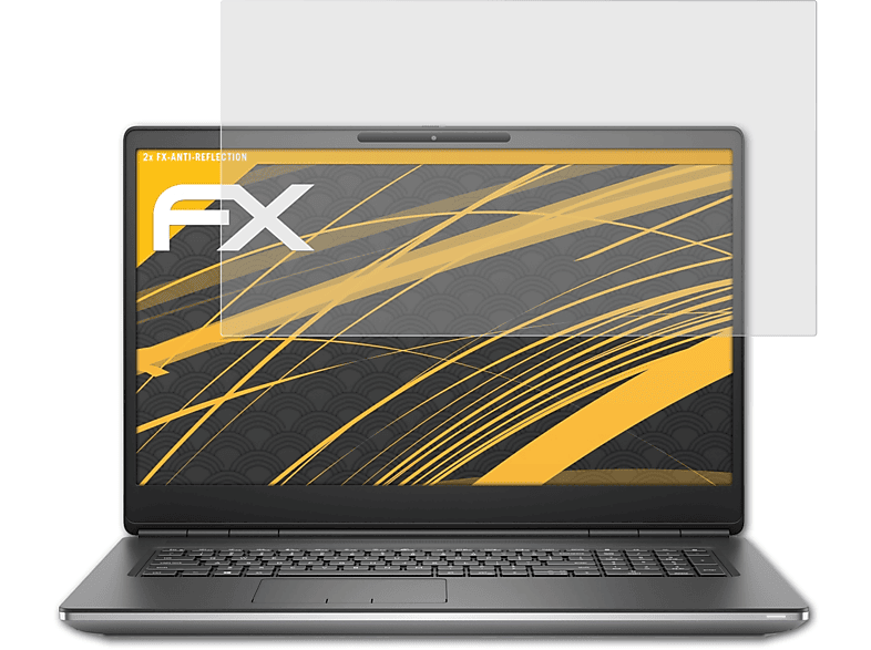 ATFOLIX 2x FX-Antireflex Dell Precision 7760) Displayschutz(für