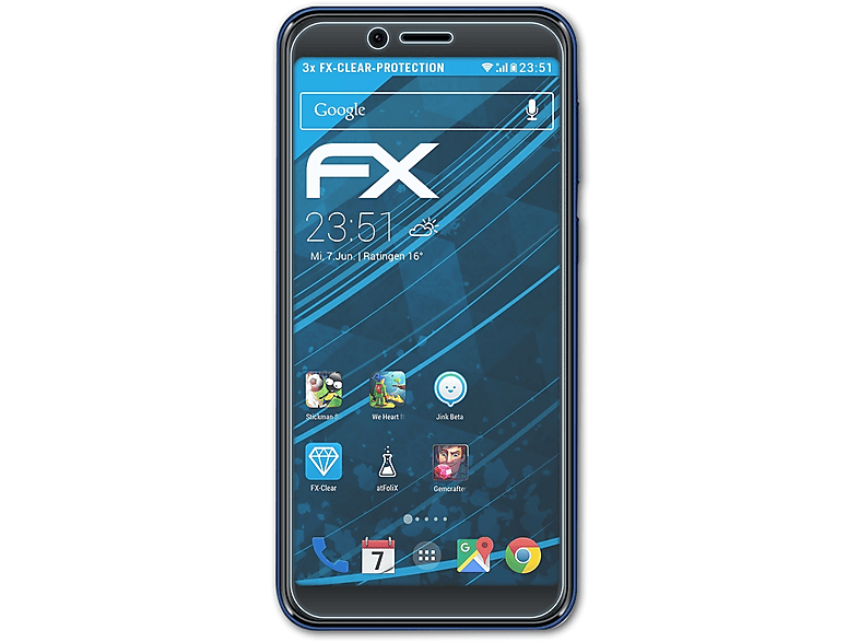 ATFOLIX 3x FX-Clear (2021)) BLU Displayschutz(für C6L