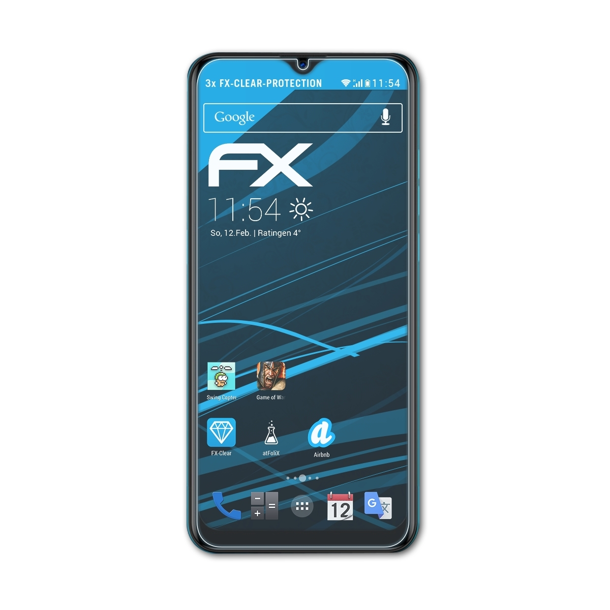 ATFOLIX 3x FX-Clear C7X) Displayschutz(für BLU