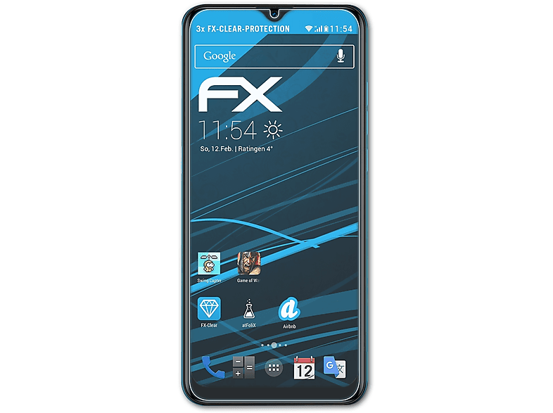 BLU 3x ATFOLIX FX-Clear C7X) Displayschutz(für